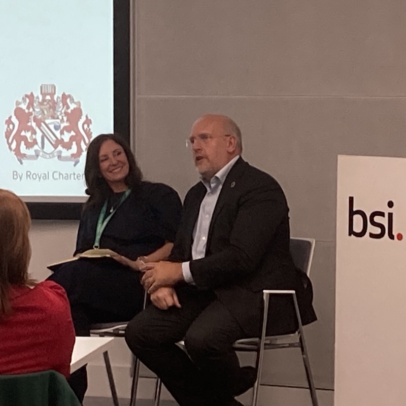 The Institute of Innovation Management. Jon Rains and Victoria Milne talk at the launch of ISO 5600 Innovation Management